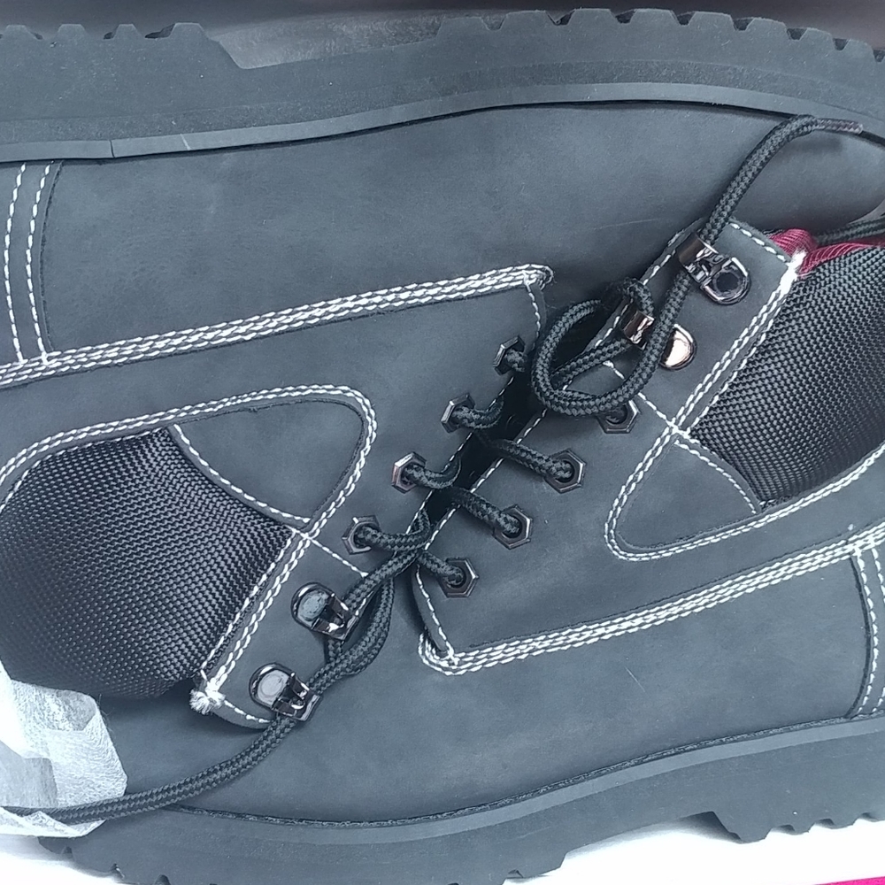 Tommy Hilfiger Black “work boots” - Size 8